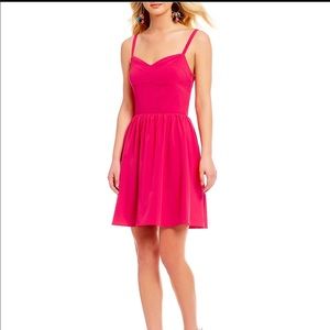 GB seamed Bodice sweetheart pink dress